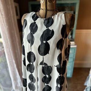 Alfani Black and White Asymmetrical Tank